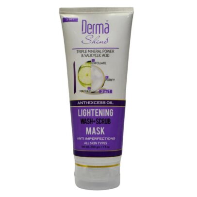 Derma Shine - 3 in 1 Lightening Wash + Scrub + Mask - 200ml